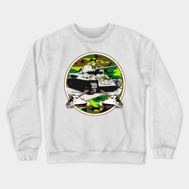 war tanks Crewneck Sweatshirt by Marccelus